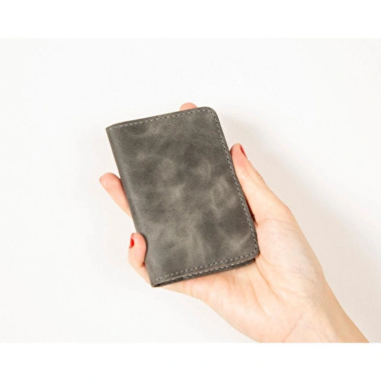 Bloominbag Heritage Core Stone Gray Deri Erkek Cüzdanı