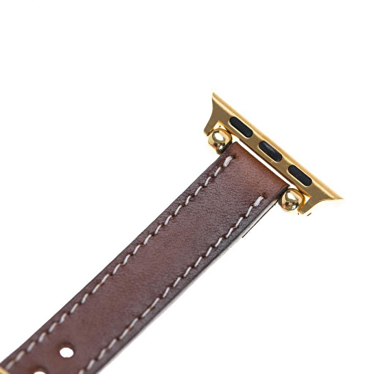 Bloominbag Avilla Desert Tan Deri Apple Watch Band (44/45/46/49mm)