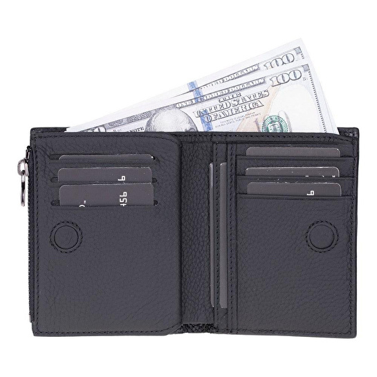 Bloominbag Heritage Arc Noir Black Deri Erkek Cüzdanı