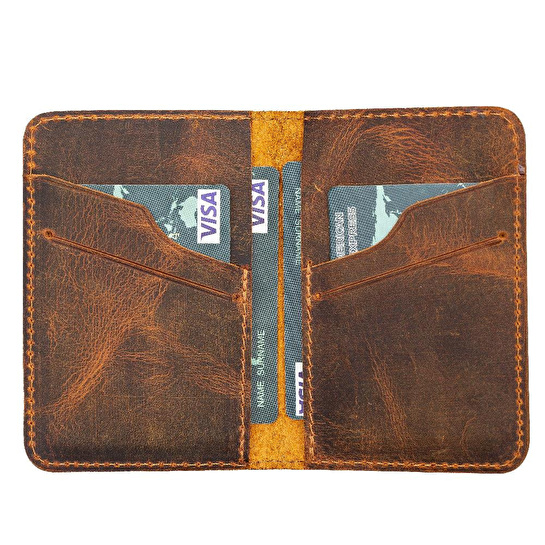 Bloominbag Heritage Core Saddle Brown Deri Erkek Cüzdanı