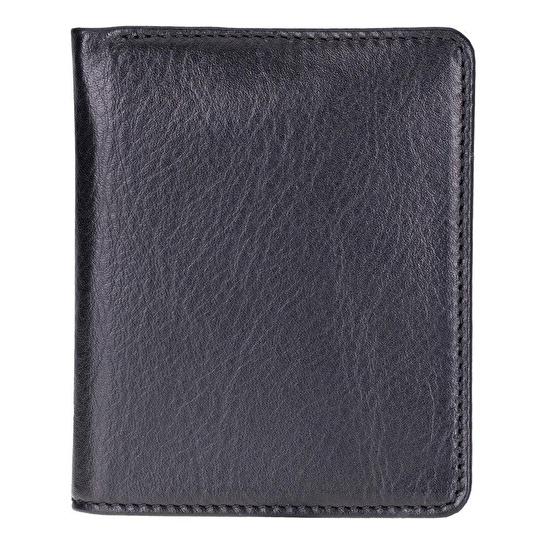 Bloominbag Heritage Steel Blue Gray Deri Erkek Cüzdanı