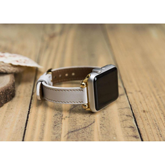 Bloominbag Avilla Soft Ivory Deri Apple Watch Band (44/45/46/49mm)