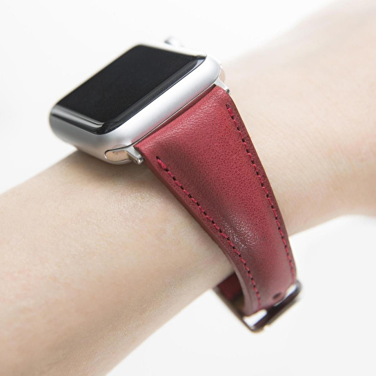 Bloominbag Bloomband Signature Crimson Red Deri Apple Watch Kordonu(44/45/46/49mm)