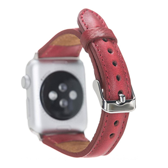 Bloominbag Bloomband Signature Crimson Red Deri Apple Watch Kordonu(44/45/46/49mm)