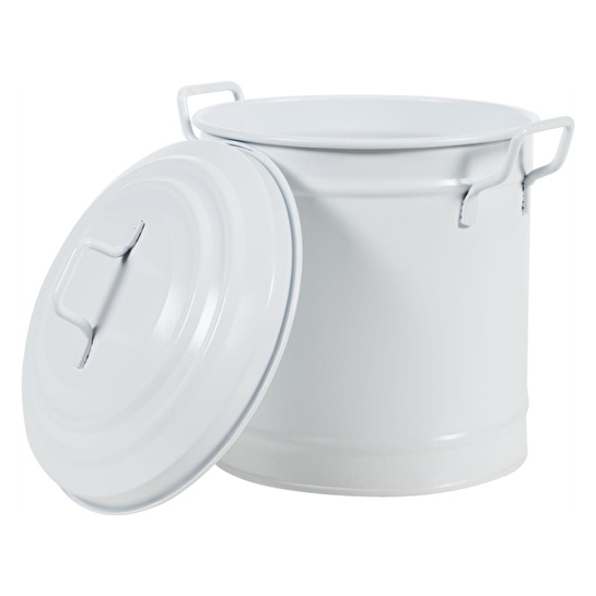 Mudo Home Mi̇ni̇ Çöp Kovasi Mat Beyaz 3,5 Lt