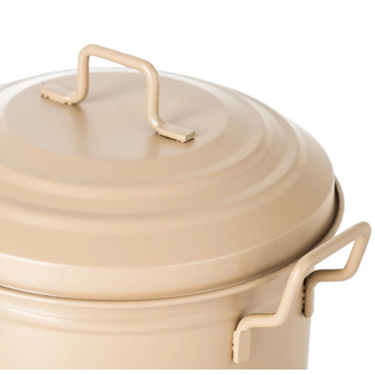 Mudo Home Mi̇ni̇ Çöp Kovasi Mat Krem 3,5 Lt