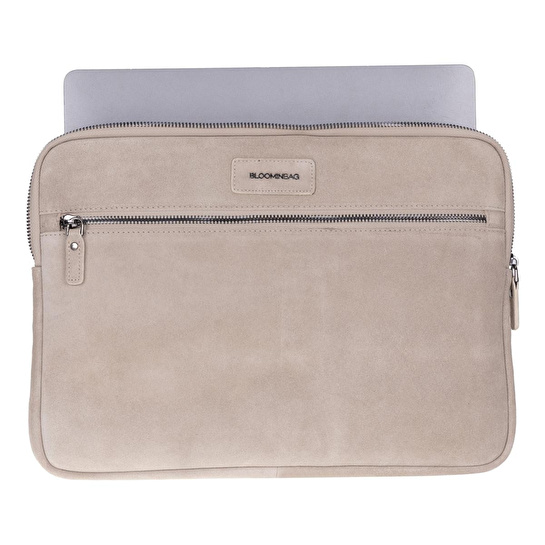 Bloominbag Sand Still Hakiki Süet Deri 13-14 Inç Macbook/laptop Kılıfı