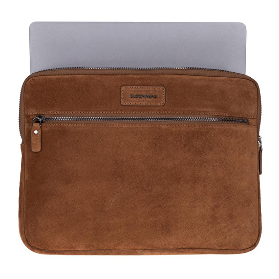 Bloominbag Camel Still Hakiki Süet Deri 13-14 Inç Macbook/laptop Kılıfı
