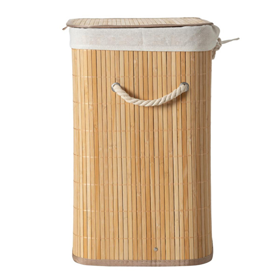 Mudo Home Boho Bambu Çamaşir Sepeti̇ 41,5x30x50 Cm