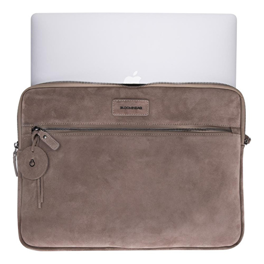 Bloominbag Mist Still Hakiki Süet Deri 15-16 Inç Macbook/laptop Kılıfı