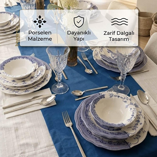 Bernardo Moon Hibrit 24 Parça Yemek Takımı