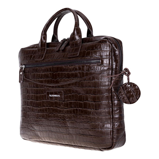 Bloominbag Mocha Croco Hakiki Deri 13-14 Inç Macbook/laptop Çantası