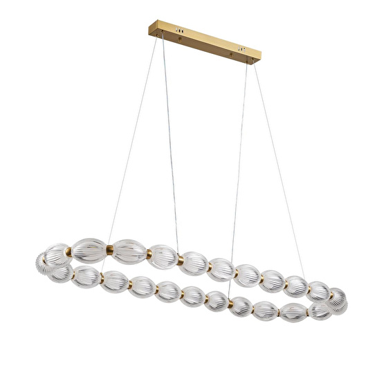 Apliqa Aspen Sıralı 96 Watt Eskitme Sarkıt 3 Renkli Led Avize