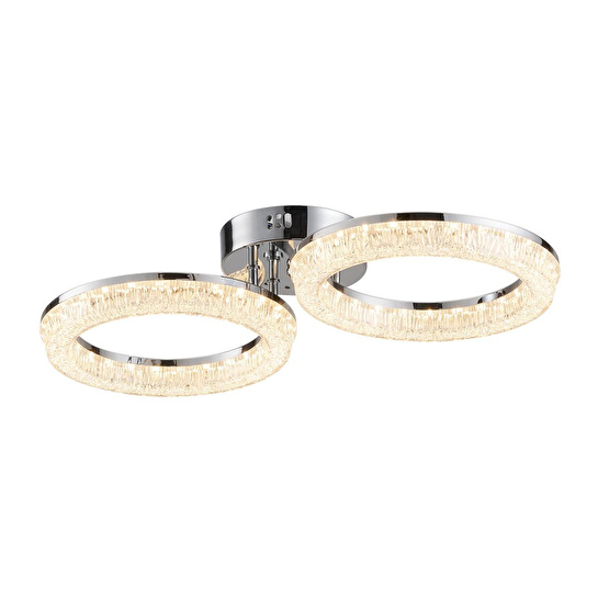 Apliqa Gomez 2'li Krom 64 Watt Plafonyer 3 Renkli Led Avize