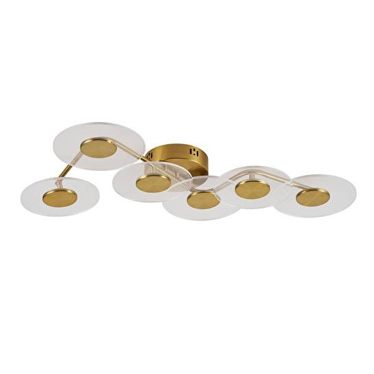 Apliqa Callista 6'lı Gold 18 Watt Plafonyer 3 Renkli Led Avize