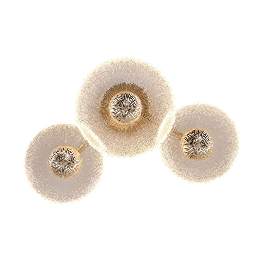 Apliqa Darra 3'lü Gold 9 Watt Plafonyer 3 Renkli Led Avize