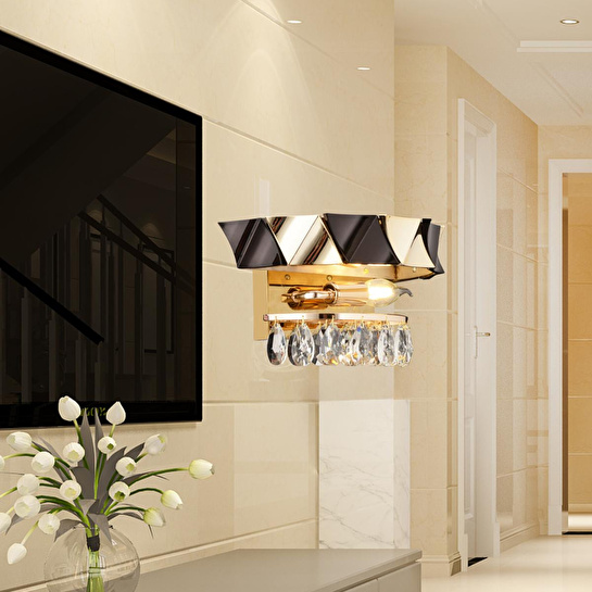 Apliqa Betty Gold Kaplamalı 8 Watt Ledli Yatak Başı , Salon Led Aplik