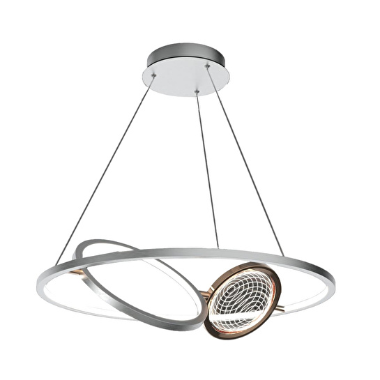 Apliqa Bennan 60'lık 60 Watt Krom Gold Modern Oturma Odası, Mutfak, Salon Led Avize