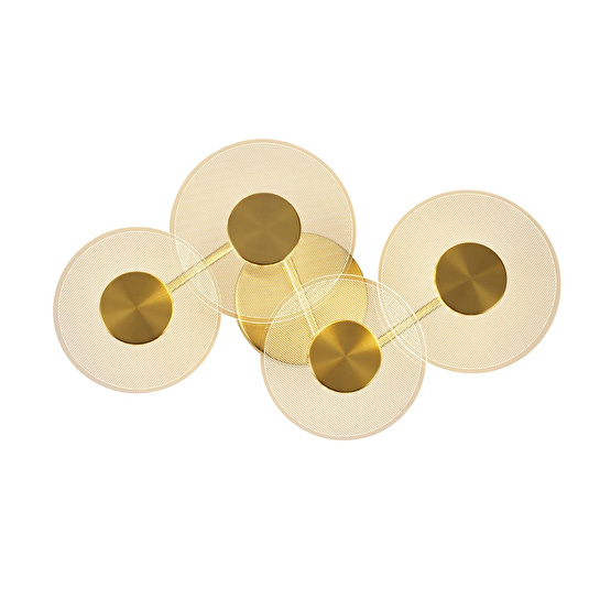 Apliqa Callista 4'lü Gold 12 Watt Plafonyer 3 Renkli Led Avize