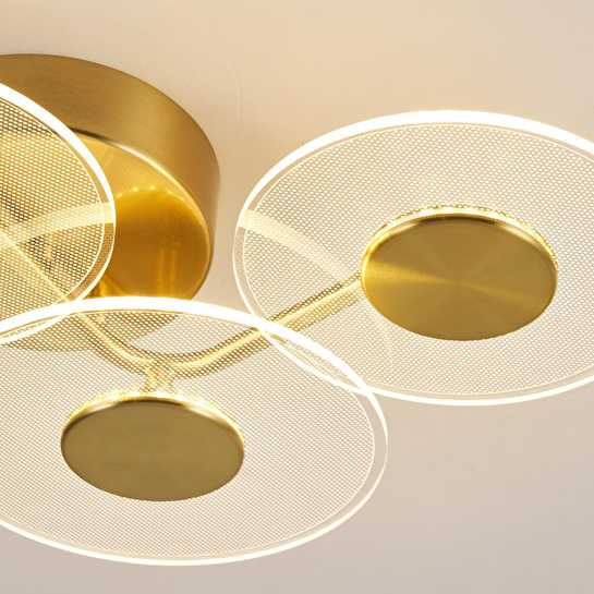 Apliqa Callista 4'lü Gold 12 Watt Plafonyer 3 Renkli Led Avize