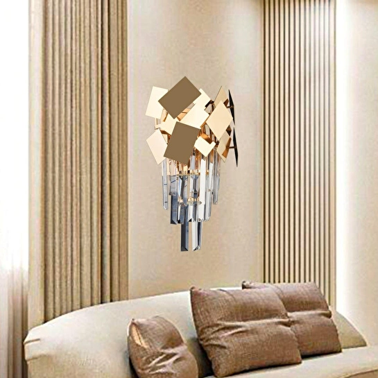 Apliqa Roshan Modern Gold Tasarım Salon Koridor Ledli Salon Aplik