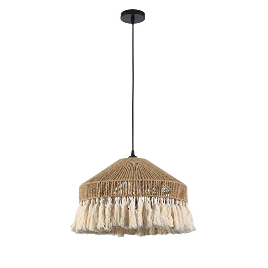 Apliqa Restty Bohem Model Makrome Hasır Koridor, Çocuk Odası, Salon Avize