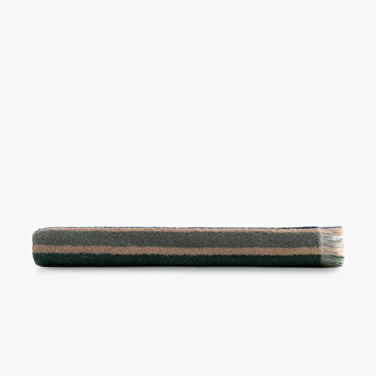 Green Black Stripe Earth Plaj Havlusu %100 Pamuk Renkli 90x160
