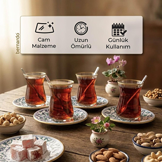 Bernardo İznik 12 Parça Çay Seti