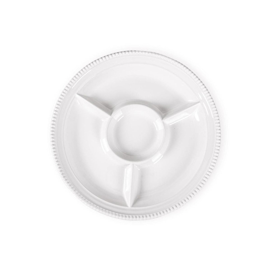 The Mia Grande Servis Tabağı Bölmeli Beyaz 39 Cm