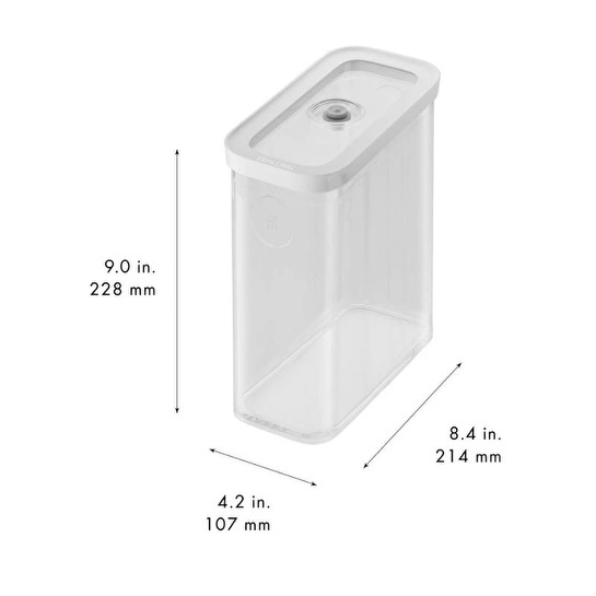 Zwilling Cube Saklama Kabı 3m, Şeffaf-beyaz
