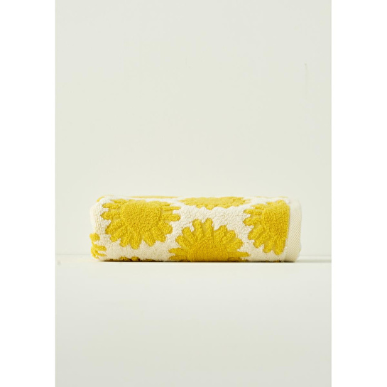 Bella Maison %100 Pamuk Sunny Yüz Havlusu Sarı (50x70 Cm)