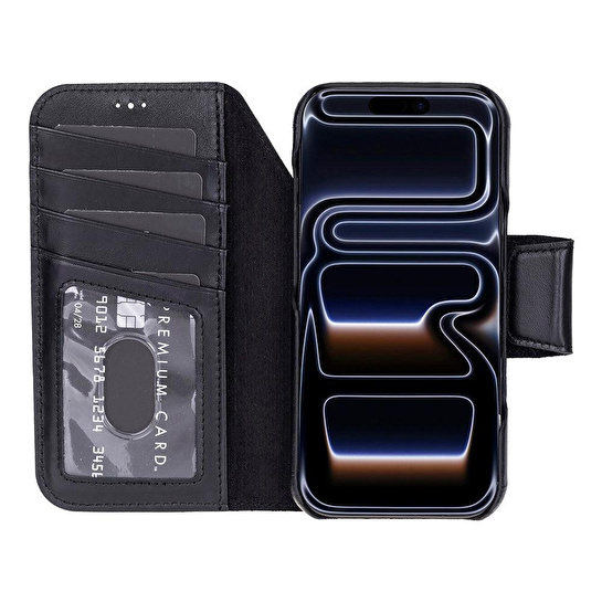 Bloominbag Porta Noir Black Deri Iphone 17 Pro Max(6.9
