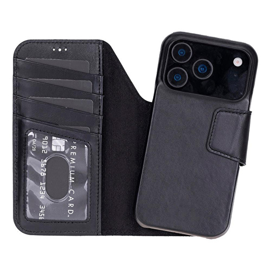 Bloominbag Porta Noir Black Deri Iphone 17 Pro Max(6.9