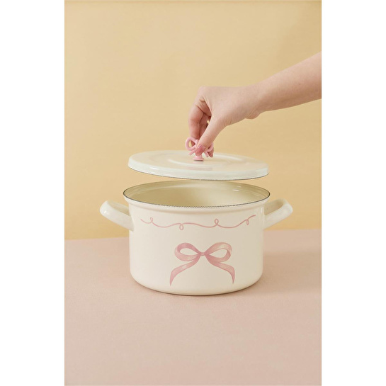 Emaylab Rebel Bow Emaye Derin Tencere 20 Cm