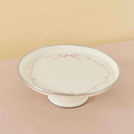 Emaylab Rebel Bow Emaye Pasta/kek Sunum Standı (24 Cm)