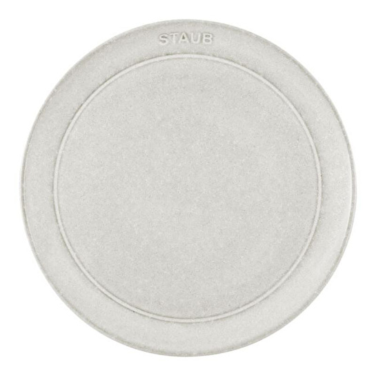 Staub Tabak Sığ, 20 Cm, Seramik, Beyaz Trüf