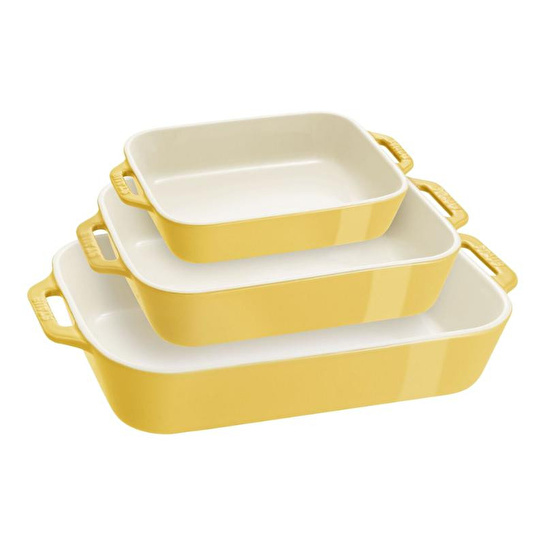 Staub Fırın Kabı Seti 3 Parça Sarı