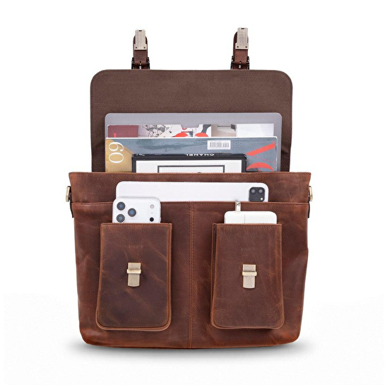 Bloominbag Rivoli Saddle Heritage Hakiki Deri 15–16 Inç Laptop Ve Evrak Çantası