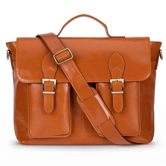 Bloominbag Rivoli Cognac Tan Hakiki Deri 15–16 Inç Laptop Ve Evrak Çantası