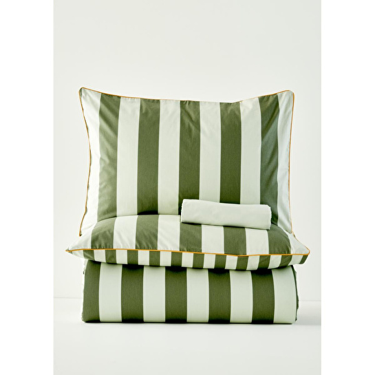 Bella Maison %100 Pamuk Line Çift Kişilik Nevresim Takımı Yeşil (200x220 Cm) Yeşil
