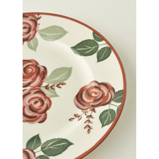 Bella Maison Rose Porselen Pasta Tabağı (21 Cm) Çok Renkli