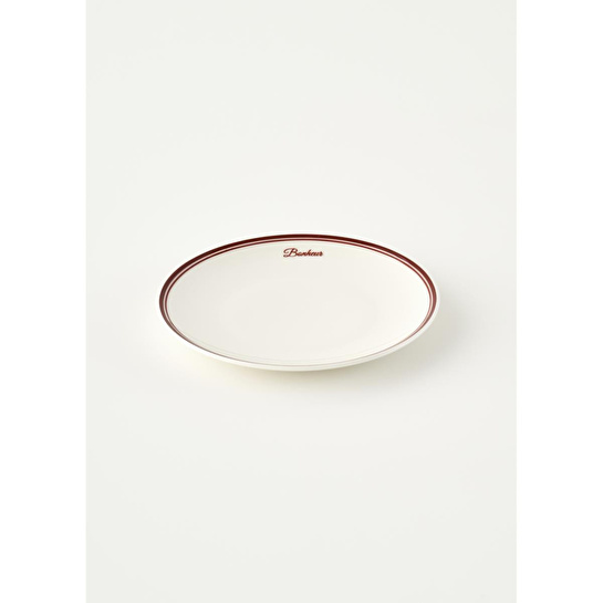 Bella Maison Bonheur Porselen 6'lı Pasta Tabağı Seti Bordo (21 Cm)