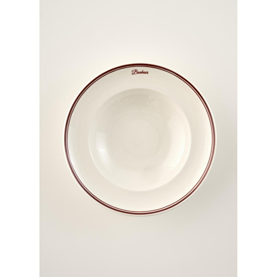 Bella Maison Bonheur Porselen Makarna Tabağı Bordo (28 Cm) Bordo