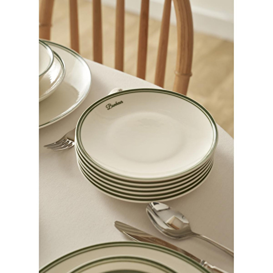 Bella Maison Bonheur Porselen Pasta Tabağı Yeşil (21 Cm) Yeşil