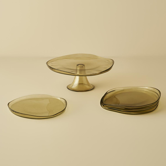 Bella Maison Geo Pasta Tabağı 4'lü Yeşil (21 Cm)