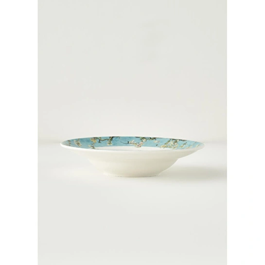 Bella Maison Van Gogh Almond Blossom Porselen Makarna Tabağı Turkuaz (27 Cm) Mavi