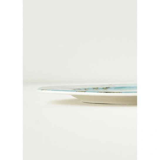 Bella Maison Van Gogh Almond Blossom Porselen Pasta Tabağı Turkuaz (19 Cm) Mavi
