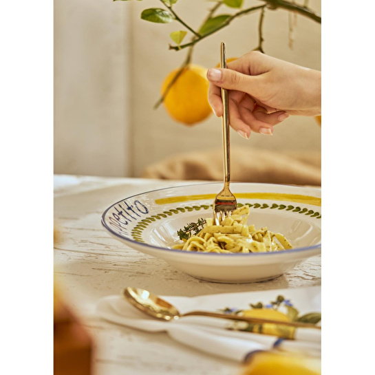 Bella Maison Lemoncello Porselen Makarna Tabağı (27 Cm) Çok Renkli