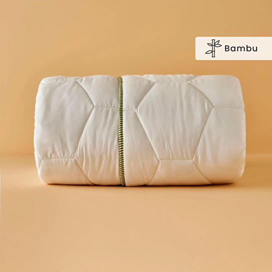 Bella Maison Bambu Çift Kişilik Yorgan Beyaz (195x215 Cm) Beyaz
