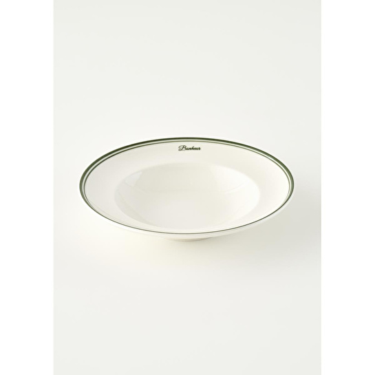 Bella Maison Bonheur Porselen Makarna Tabağı Yeşil (28 Cm) Yeşil